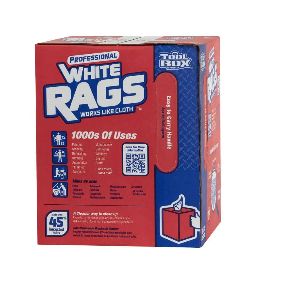 Z400 Natural Fiber White Painter's Rags (200-Count)