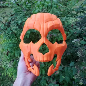 3D Printed Pumpkin / Jack o Lantern Halloween Mask