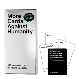 More Cards Against Humanity • 600-card Essential Expansion Additional Game Cards • Includes The Best Cards from The Red, Blue, & Green Boxes Halloween Christmas Holiday Night Party Card Games
