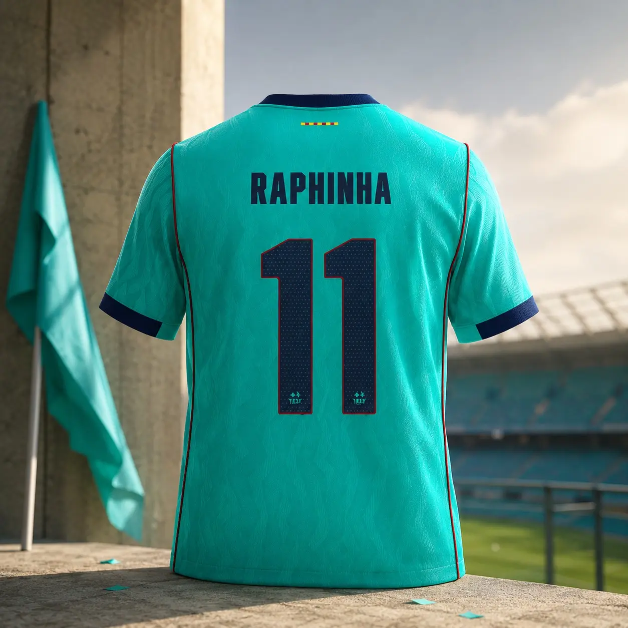 Raphinha #11 Barca Blue Away Football Jersey, Away Soccer Jersey 2026/27, Lightweight Soccer Shirt, Athletic Match Day Fan Gear
