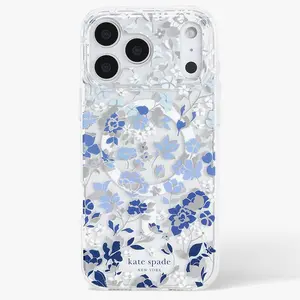 Kate Spade New York Flowerbed Blue MagSafe iPhone 17 17/Pro/Pro Max