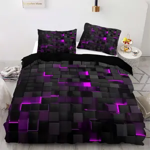 Soft Decorative Bedding Set (2 Pieces or 3 Pieces), Includes Fitted Sheet & Pillowcases, Vibrant Colors, Perfect for Bedroom/kids Room Use