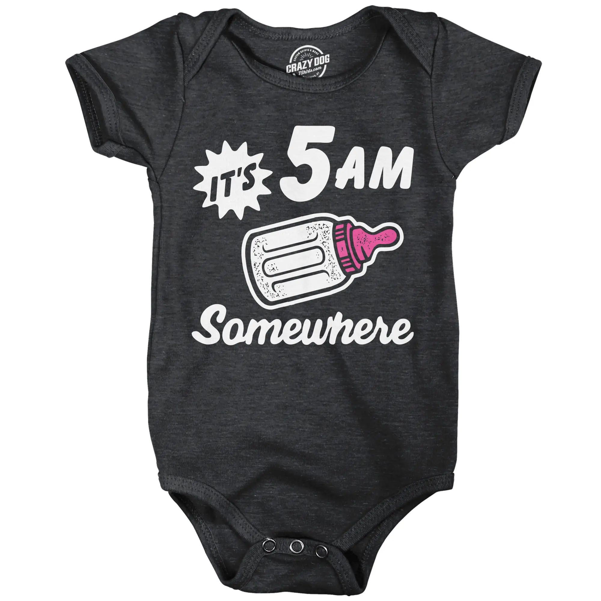 Its 5 AM Somewhere Baby Bodysuit Funny Sarcastic Milk Drinking Graphic Jumper for Infants Funny Baby Onesies Funny Sarcastic Onesie Novelty Onesie Black - 5 Its 5 AM Somewhere Baby Bodysuit Funny Sarcastic Milk Drinking Graphic Jumper for Infants Funny Baby Onesies Funny Sarcastic Onesie Novelty Onesie Black - 5