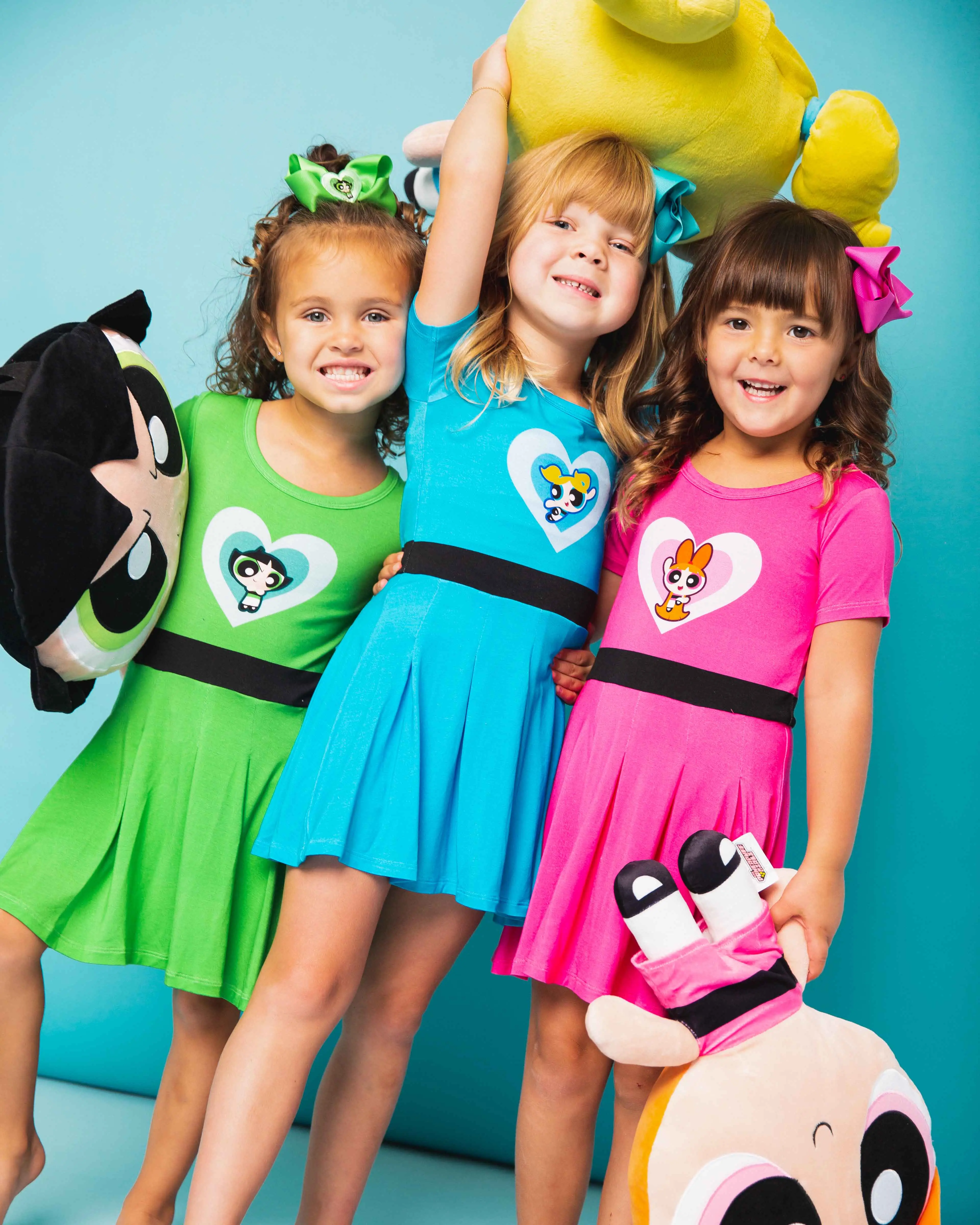The Powerpuff Girls Blossom Girls Pleated Dress & Shorts Set