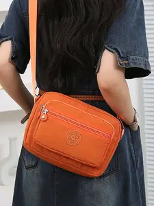 Multi-Layer Shoulder Crossbody Bag, Lightweight Oxford Fabric Backpack, Large Capacity Women's Handbag for Middle-Aged Moms