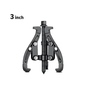 3 Jaw Inner Bearing Puller, Pilot Bearing Gear Puller for Auto with Reversible Jaws, Heavy Duty Gear Extractor Tool for Automotive Wheel, Pulling Kit for Motorcycle Car SUV (6 inch)