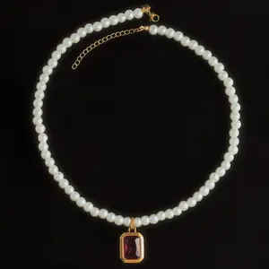 Pearl Birthstone Necklace
