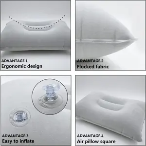 2-Pack Ultra-Light Inflatable Pillows, Perfect for Hiking, Camping, Travel, Napping, Office Rest, Neck and Waist Support, Travel Neck Cushion