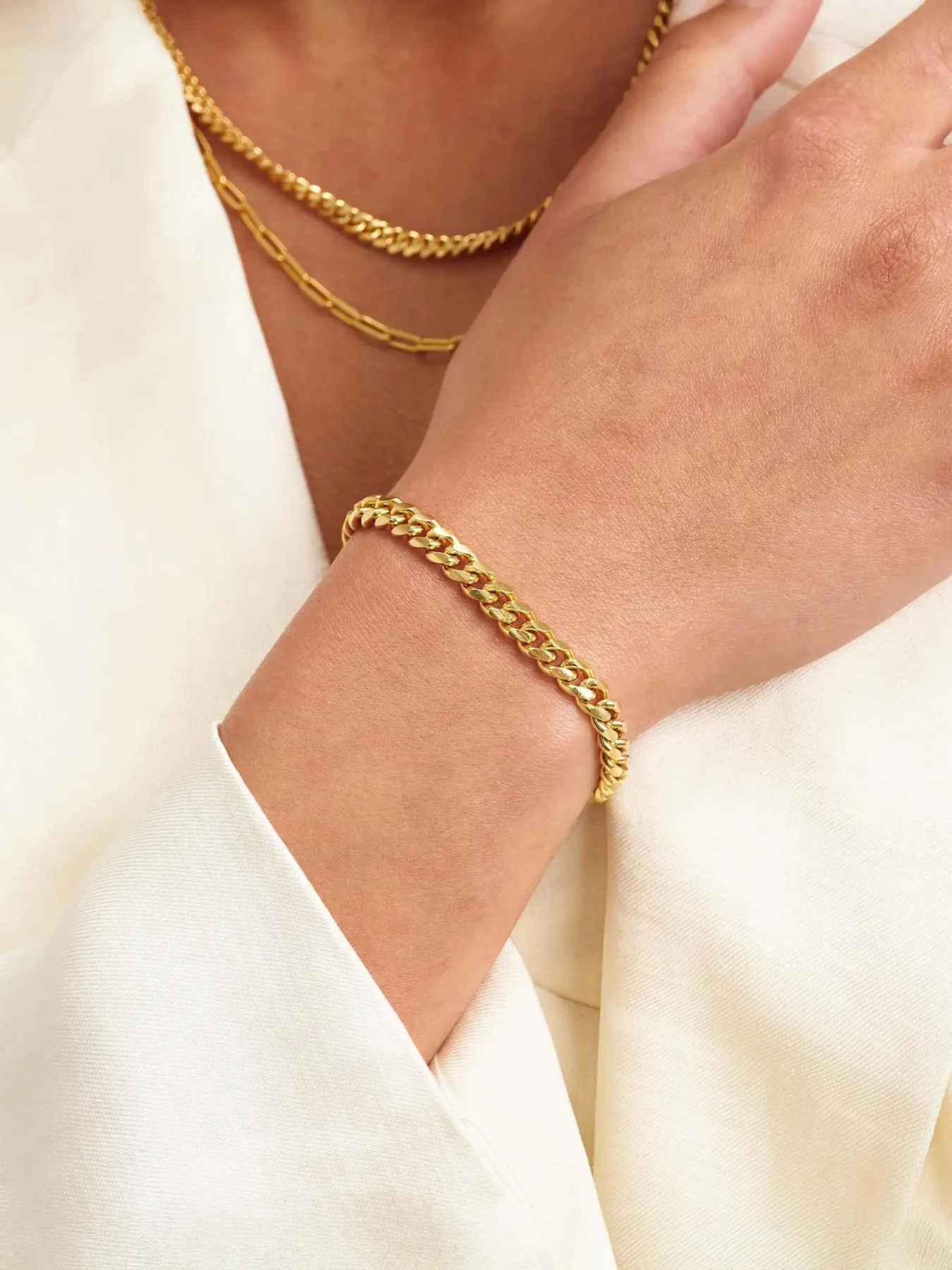 Cuban Chain Bracelet, Twisted Bracelet, Fashionable Jewelry for Men & Women, Trendy All-match & Exquisite Jewelry for Birthday Gift, Cuban Concave Bracelet, Cuban Link Bracelet, Cuban Bracelets, Metal Bracelet
