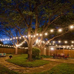 Outdoor BBQ LED String Lights 54 Feet Patio String Lights Shatterproof & Waterproof IP65, 18 AWG UL Certified Wire Bright String Lights for Patio, Backyard, Gazebo, Porch, Wedding Party, Can Illuminate Grill Area (18 Lights)