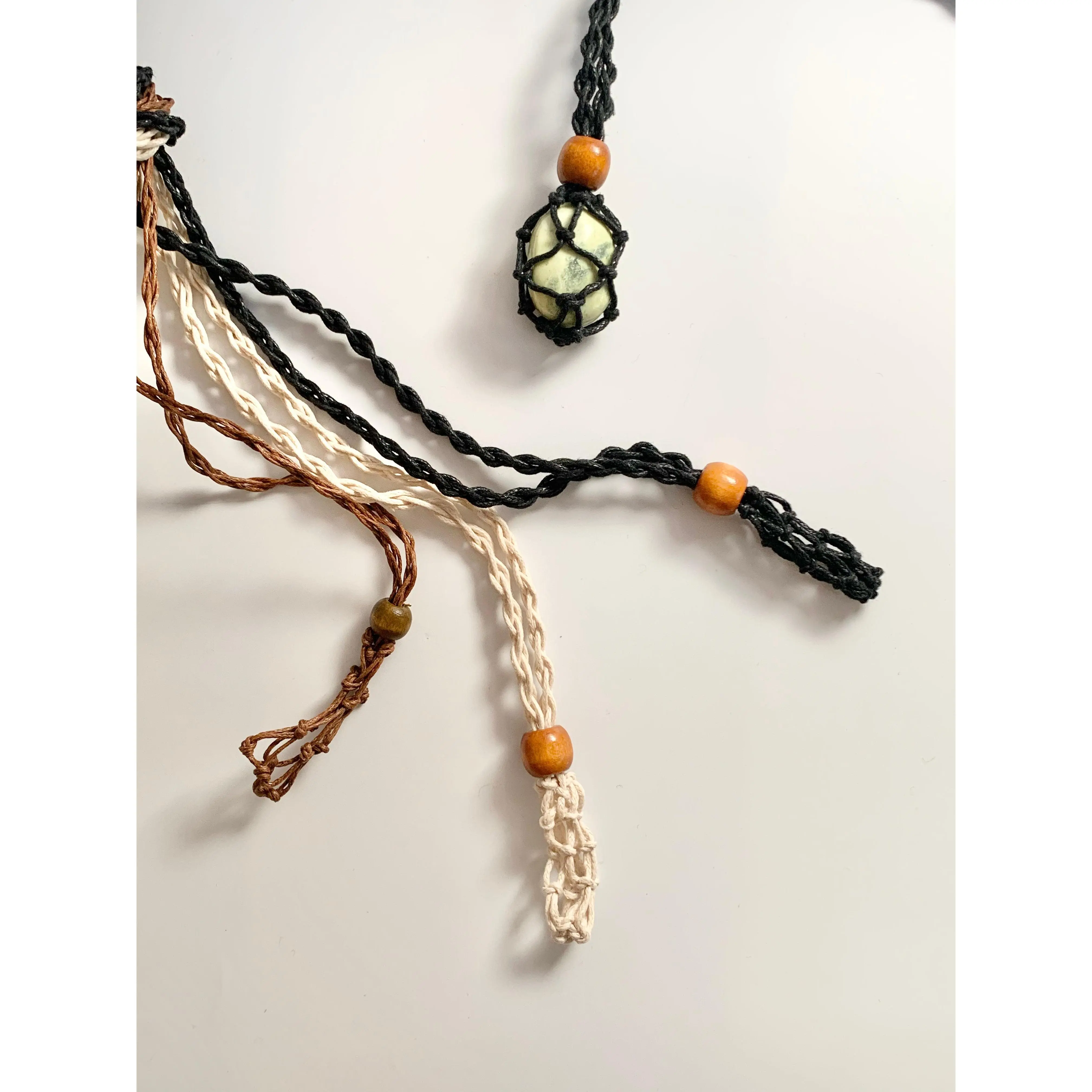 Macrame Necklace Cage