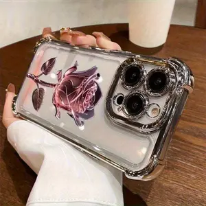 Phone case: for iPhone 11, 12, 13, 14, 15, 16 Plus Pro Promax XSMAX XS/ X S22, S23, S24, PLUS ULTRA S23, S24 FE Four Corners Electroplated Phone Case, High-end Fashion, Drop protection, higher quality
