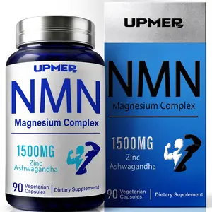 UPMER NMN Men’s Daily Energy Capsules - Magnesium Glycinate, Ashwagandha, Zinc, CoQ10, L-Arginine - Cellular Energy, Performance & Recovery Support - 90 Capsules for Fitness, Outdoor Activities