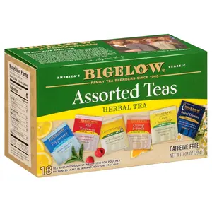 Bigelow Tea Assorted Herbal Tea VARIETY PACK  – 18 Count Beverage Natural loaded tea