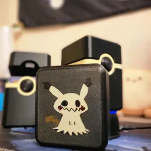 Mimikyu Card Box - Pokémon TCG Storage Box with Hinged Lid & Personalization