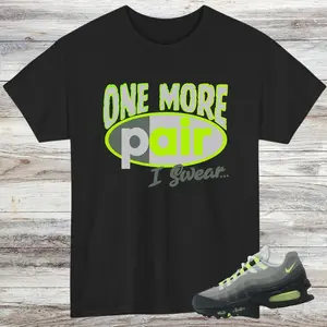 Air Max 95 Neon OG Sneaker Match T-Shirt: Black Neon Yellow