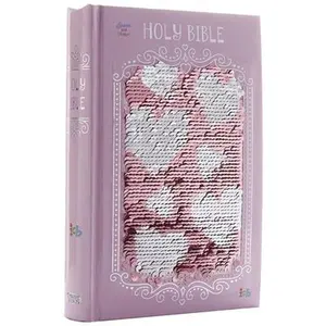 USED-The Sequin Sparkle and Change Bible: Pink by Thomas Nelson (Hardcover)