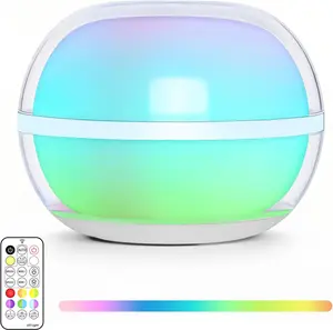 3.5-inch Smart Sphere Night Light, Multi-Color Magnetic Rechargeable Ball Lights, Waterproof RGB Mood Lighting, Hanging Ambient Light for Home Bedroom Patio Decorative Lighting, Gift, Green