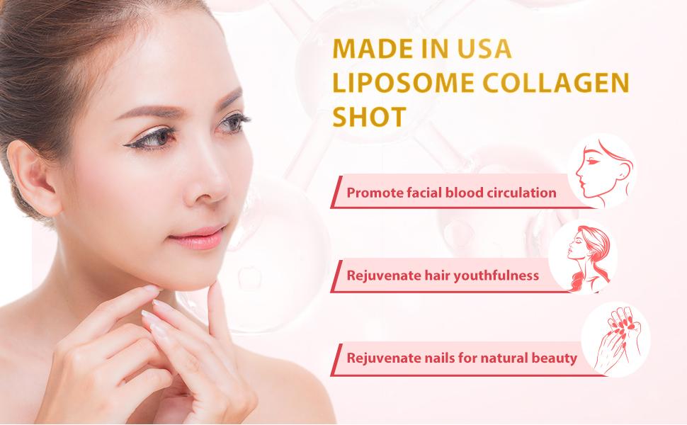 Heivy Marine Liquid Collagen for Women 10000mg, 133% Higher Absorption, CoQ10 Biotin Vitamins, USA GMP, 3rd Party Tested, Non-GMO Gluten Free, 50mL 10 Bottles