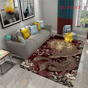 Phoenix Bath Fire Phoenix Bath Fire Print 2D FLAT Pattern Fashion Creative Carpet Corridor Balcony Carpet Bathroom Door Mat Home Decoration Living Room Bedroom Bedside Carpet Halloween Christmas Gift Birthday Gift DT14