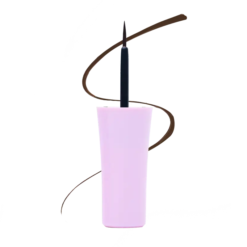 KimChi Chic Beauty Effin Eyeliner - Vegan Cosmetic Makeup, Long-lasting, and Smudge-resistant Brush Eyeliner