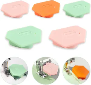 5 Pack  Seam Guide for Sewing Machine,  Seam Guide, Upgraded Polygonal Multifunctional Hemmer Gauge with  Seam Guide with Scale, Sewing Supplies