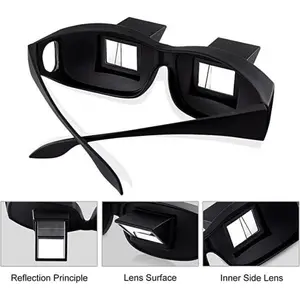 New Upgraded Lazy Spectacles Horizontal Glasses High Definition Prism Periscope for Reading and Watching TV in Bed Comfortable Design