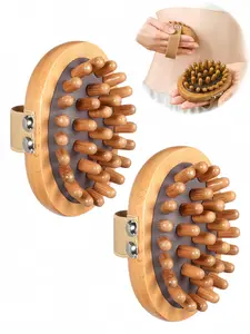 LMMAKE Gua Sha Body Brush Wooden Massage Comb for Scalp & Meridians, Anti-Static Sandalwood Massager for Hair Growth & Body Relief, Portable Spa Tool for Daily Care