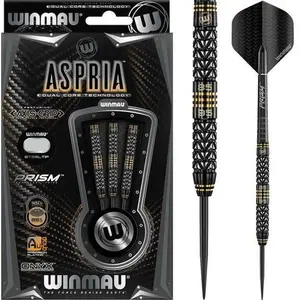 Winmau Aspria Steel Tip Dart Set 21 gram 95%/85% Tungsten alloy Dual Core technology