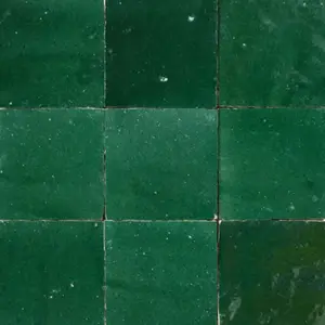 Handcrafted Moroccan Zellige Jade 4" x 4"Tiles – Eco-Friendly & Durable  (Coming Soon)