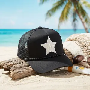 Vintage Havana Trucker Hats for Women & Men - Mesh Adjustable Snapback Baseball Cap, Cute Trendy Fashion Design, Breathable Comfortable Fit for Outdoor Activities, Casual Streetwear Style, Unisex Accessory