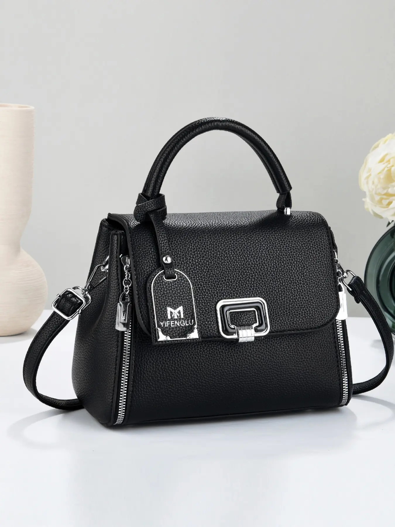 Fashion Retro Crossbody Handbag, Multi-Functional Large Capacity Adjustable Shoulder Bag, Stylish Design, Perfect for Travel and Shopping, Casual Crossbody Bags, Fashionable Crossbody Bag