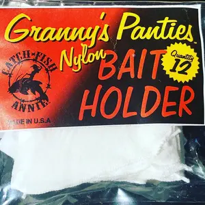 Granny's Panties Nylon Baitholder - Keep Your Bait Secure During Fishing 12 Pack Made in U.S.A. for Freshwater & Saltwater Anglers