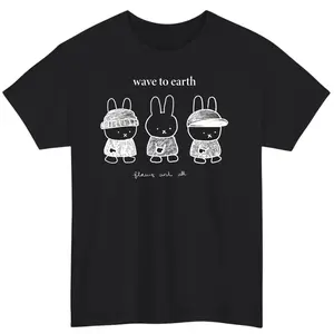 Wave to Earth Miffy Family Meme T-Shirt – Cute Indie K-Pop Band Graphic Tee, Aesthetic Korean Music Shirt for Fans & Trendy Streetwear Lovers
