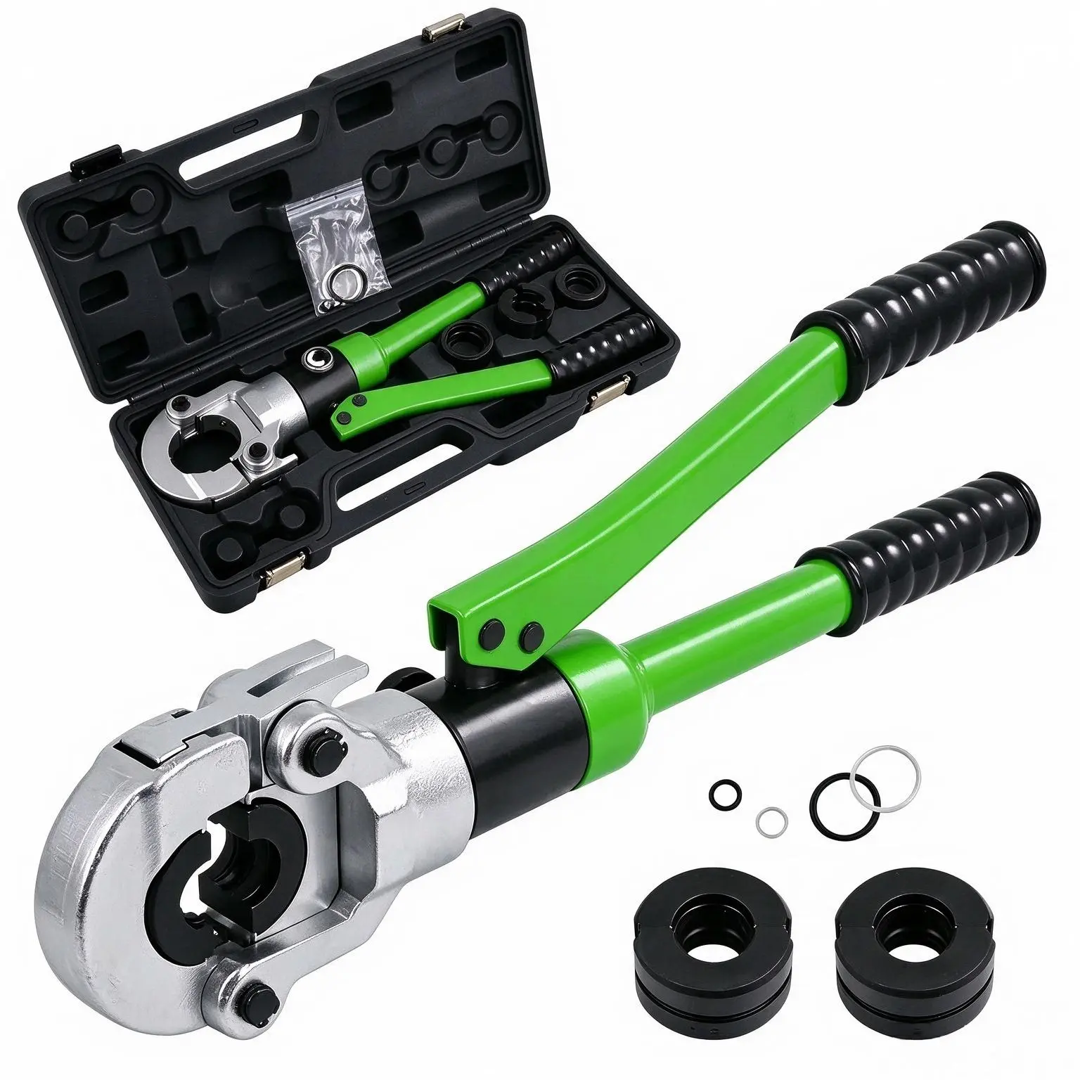 Propress Tool for Copper Pipe, Hydraulic Tool Dies Jaw 1/2", 3/4", 1", Pro Press Crimper Tool Suitable for Pressing Copper Pipe of Water Heating Crimper Tool