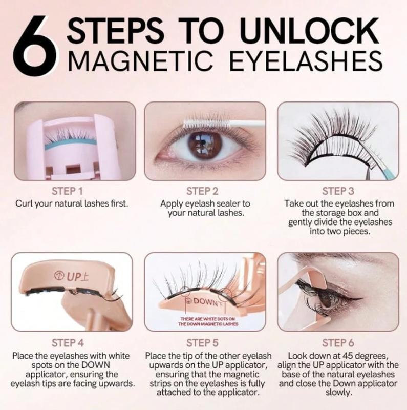 [Soft Magnetic] Magnetic Eyelash Case - Reusable Soft Magnetic Eyelashes, No Glue Or Eyeliner Needed, Waterproof, Lightweight And Natural, 10-12 Mm, Includes Pouch And Brush, Magnetic Eyelashes Are Reusable!