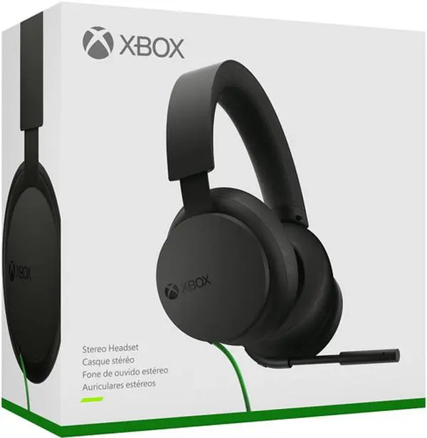 XBOX Accessory:  Wired Headset - Microsoft Stereo Headset - Black:  Compatible with PC, Switch, PS5, XBOX X|S  [GAMES ACCESSORIES] Xbox One, Xbox Series X