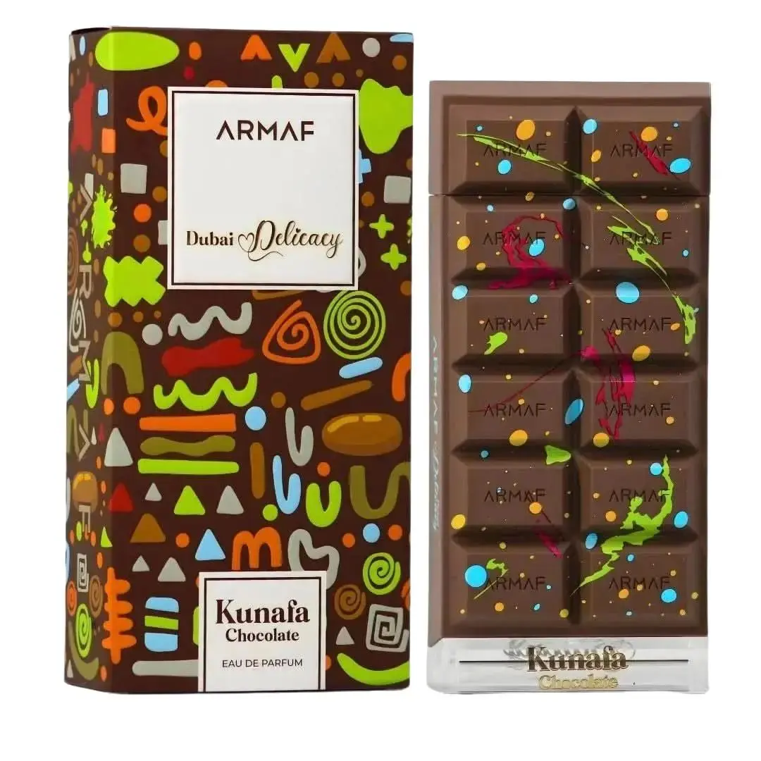 Armaf Delights Dubai Delicacy Kunafa Chocolate Pistache for Unisex Eau de Parfum Spray, 2.37 Ounce