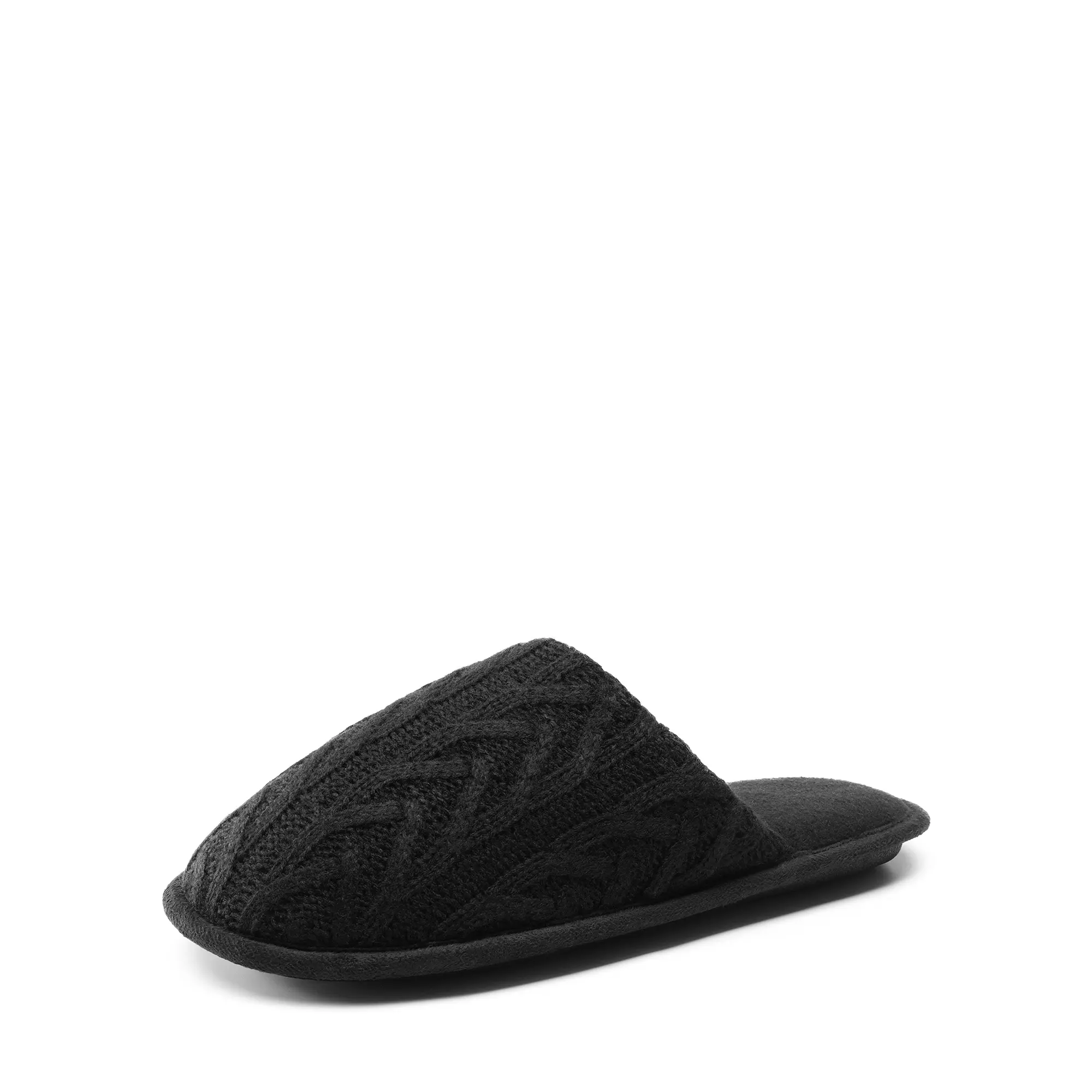 DREAM PAIRS Women's Cable Knit Slide Slipper - Slip-On Cozy Clogs, Memory Foam, Anti-Skid Sole, Machine Washable Indoors/Outdoors Footwear, Slippers For Women