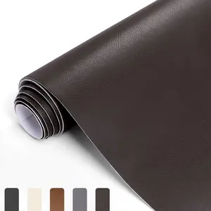 17x79 Inch Dark Brown Self Adhesive Leather Repair Patch Kit for Furniture Couch Sofa Car Seats Handbags Cabinets Instant Repair for Scratches Cracks & Peels