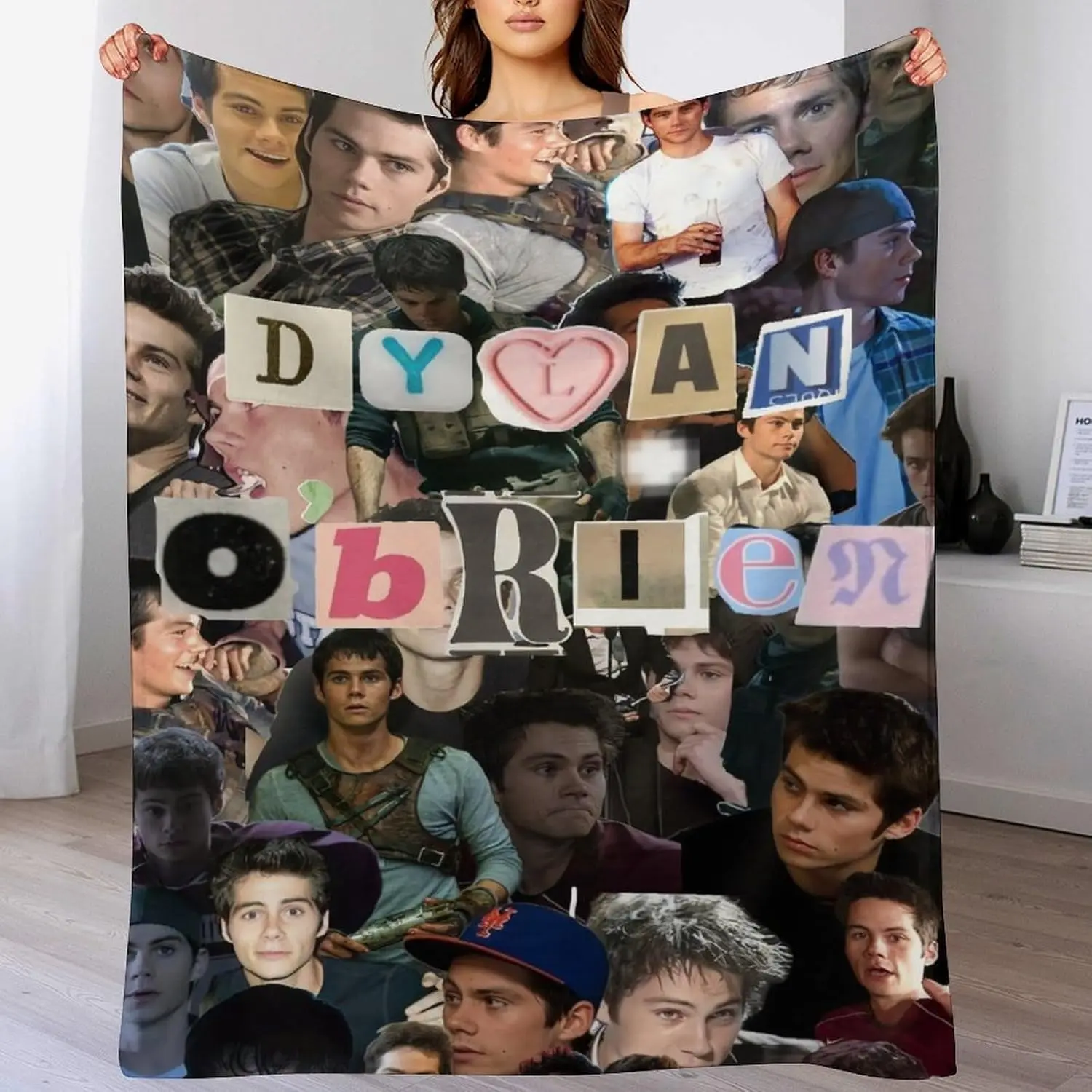 Dylan O'Brien Fan Gift Wool Throw Blanket - Soft, Comfortable, Warm Travel Blanket, 30"x40", Suitable for Room Sofa, Bed, Throw Blankets