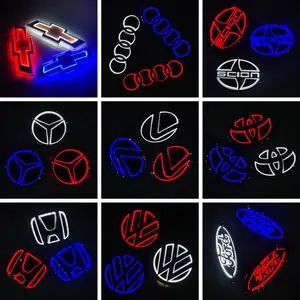 5D Car Emblem Light Suitable for Toyota Audi BMW Chevrolet Mercedes-Benz Honda Lada Mazda Ford Volkswagen