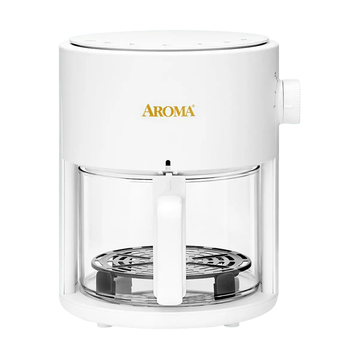 AROMA Glass Air Fryer and Countertop Convection Oven with Powerful 360 Crispy™ Technology (3 Quart) AAF-360