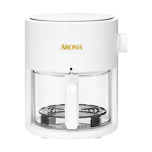 AROMA Glass Air Fryer and Countertop Convection Oven with Powerful 360 Crispy™ Technology (3 Quart) AAF-360