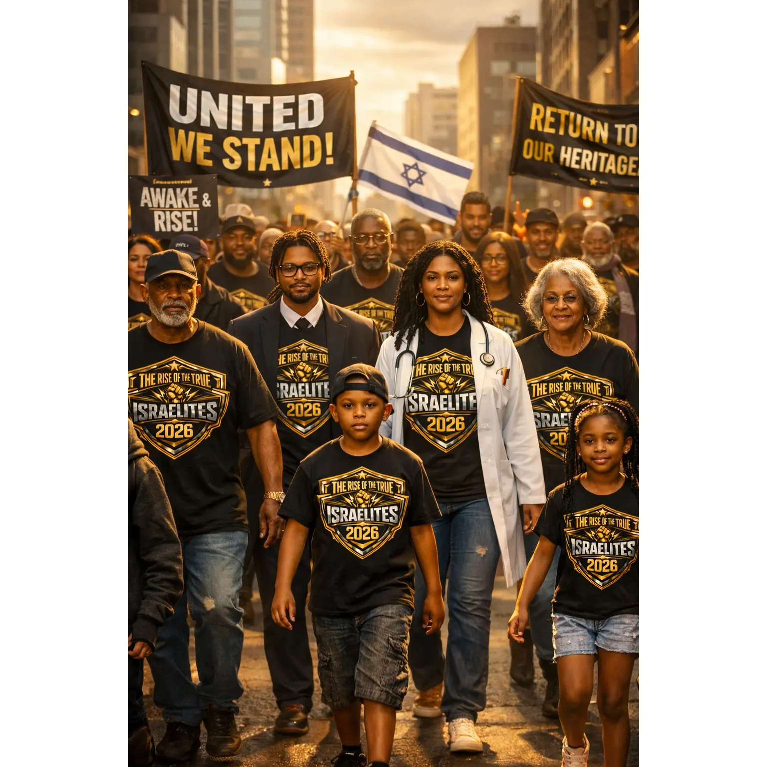 Israelites 2026 Shield Tee | The Rise of the True emblem