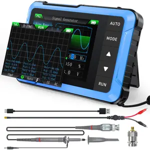 FNIRSI DSO-510 Handheld Oscilloscope/DDS Signal Generator 2 in 1  Digital Portable Automotive Oscilloscope 2.8 inch TFT  10MHz Bandwidth  48MS/s Sampling Rate  Trigger Function Auto/Nomal/Single