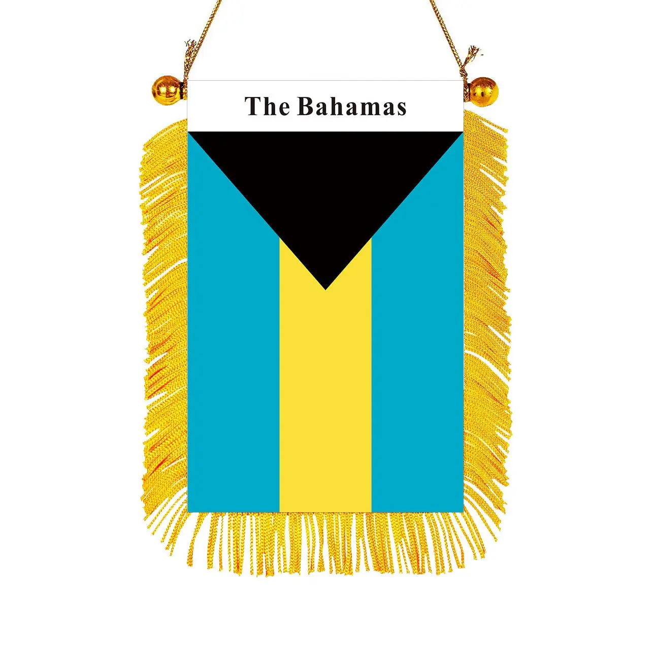 The Bahamas Rearview Mirror Flag The Bahamas Rearview Mirror Flag