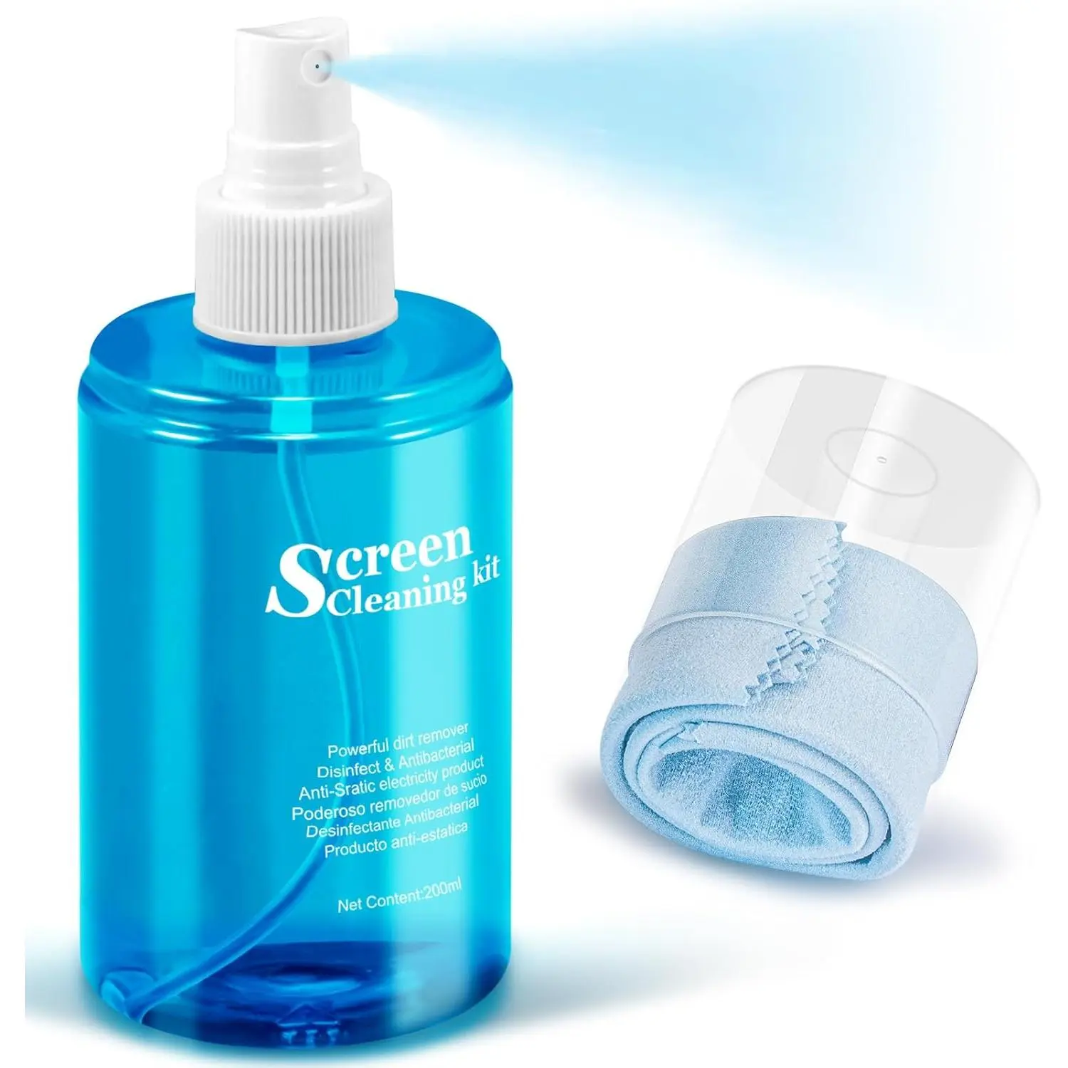 Screen Cleaner ,  TV  Laptop Touchscreen Mist Cleaning Kit Wipe for CD Disc DVD VCD,  Cell Phone iPad  MacBook Pro Tablet  LCD LED Flat Screens