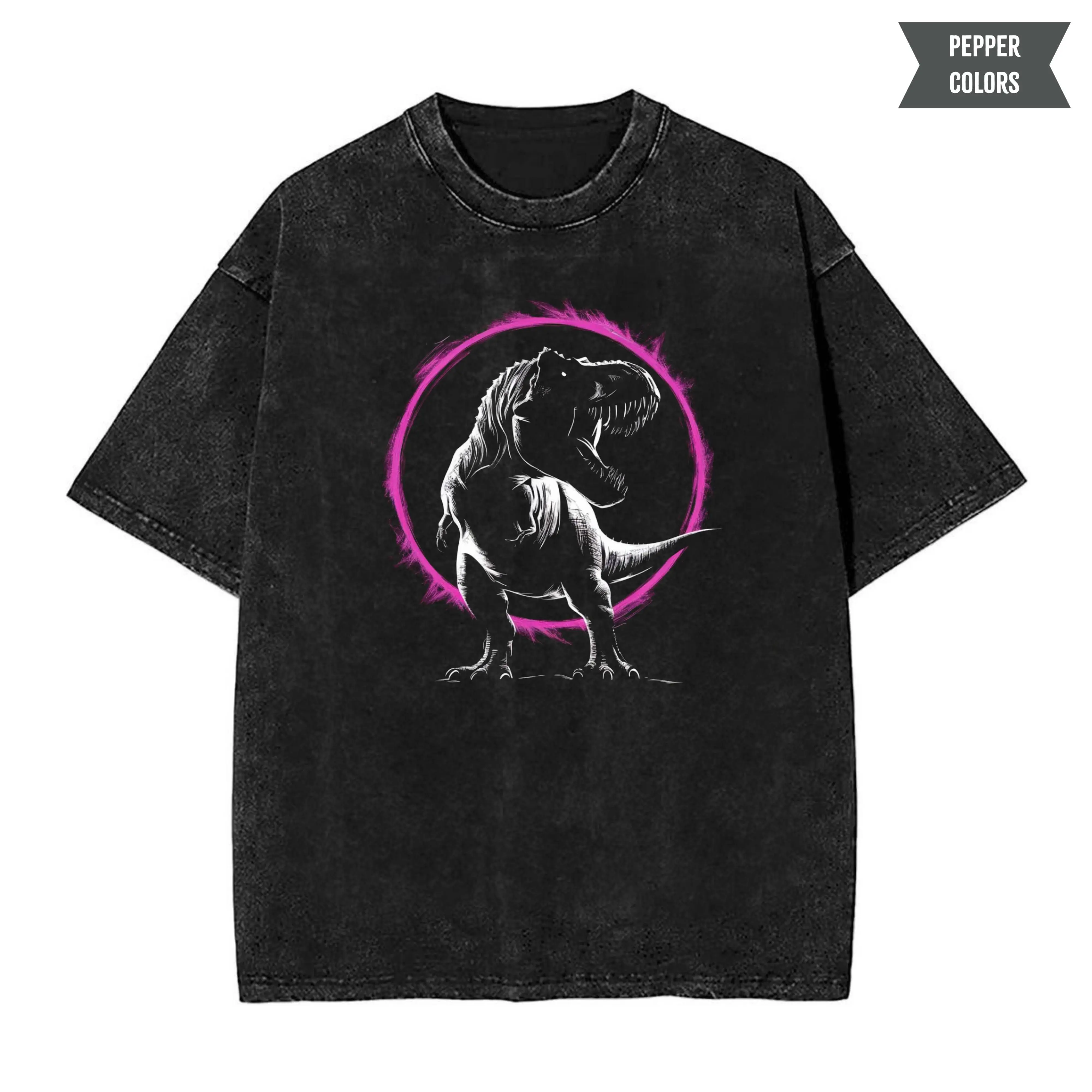 T-Rex Glow Tee, Dino Power Shirt, Neon Rex Apparel, Prehistoric Glow T-Shirt, Vintage Tee, Unisex Gift For Menswear Womenswear Streetwear