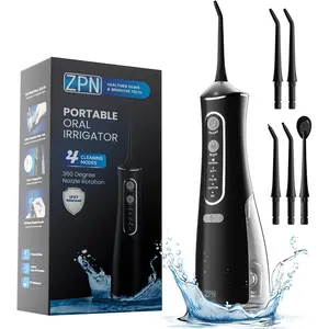 Portable Oral Irrigator, USB Rechargeable Dental Water Flosser, 4 Modes & 5 Nozzles, Travel-Friendly Design for Daily Use